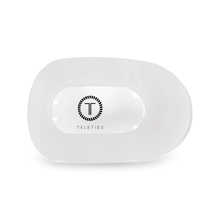 Round Flat Hair Clip | Large | Coconut White