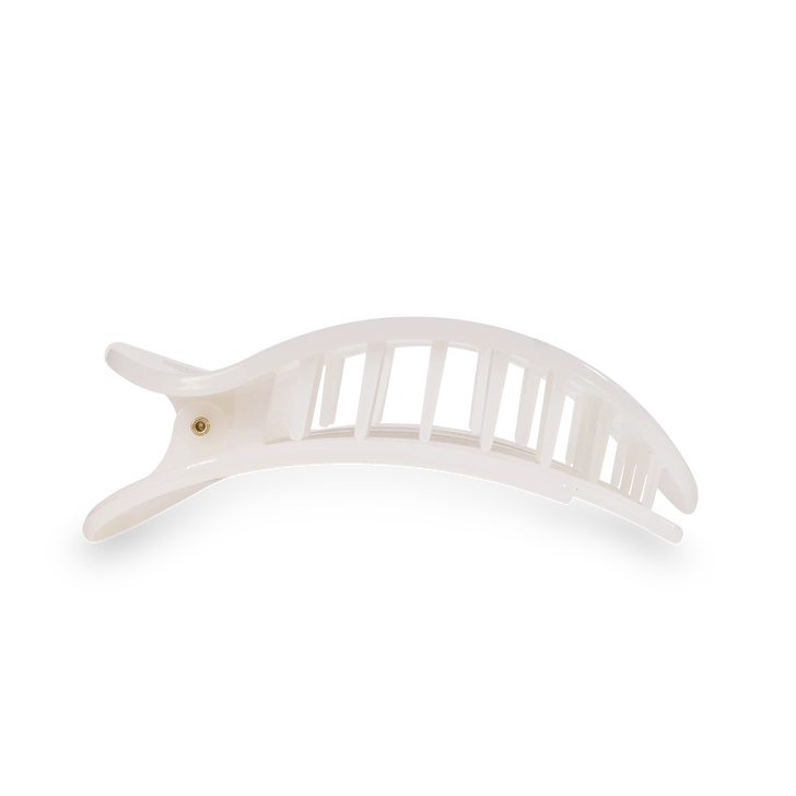 Round Flat Hair Clip | Large | Coconut White