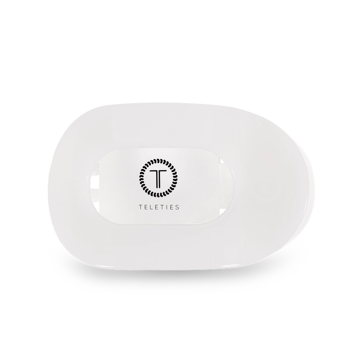 Round Flat Hair Clip | Med. | Coconut White