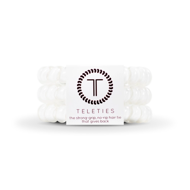 Spiral Hair Coils | Large | Coconut White Hair Ties